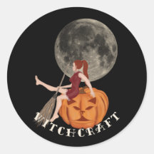 Hexe und Kürbis. Hexerei zu Halloween