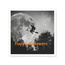 Hexe und MondHalloween - individualisierbares Papi