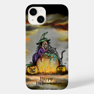 Hexe und schwarze Katze, Happy Halloween! Case-Mate iPhone 14 Hülle