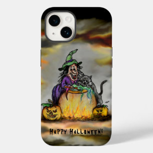 Hexe und schwarze Katze, Happy Halloween! Case-Mate iPhone 14 Hülle