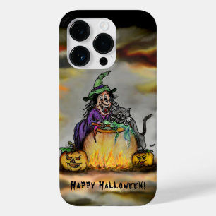 Hexe und schwarze Katze, Happy Halloween! Case-Mate iPhone 14 Pro Hülle