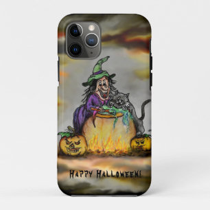 Hexe und schwarze Katze, Happy Halloween! Case-Mate iPhone Hülle