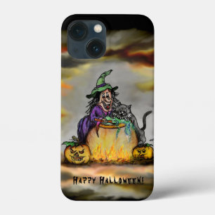 Hexe und schwarze Katze, Happy Halloween! Case-Mate iPhone Hülle