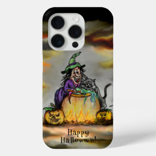 Hexe und schwarze Katze, Happy Halloween! Case-Mate iPhone Hülle