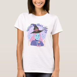 Hexe Vibes nur ästhetischer Halloween-T - Shirt