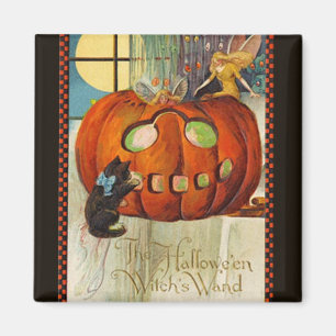 Hexe-Wand Halloween Magnet