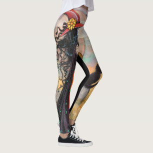 Hexe Way Halloween Fantasy Art Leggings