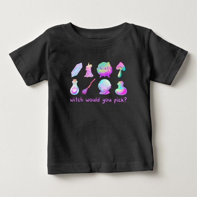 Hexe würdest du wählen baby t-shirt (Vorderseite)