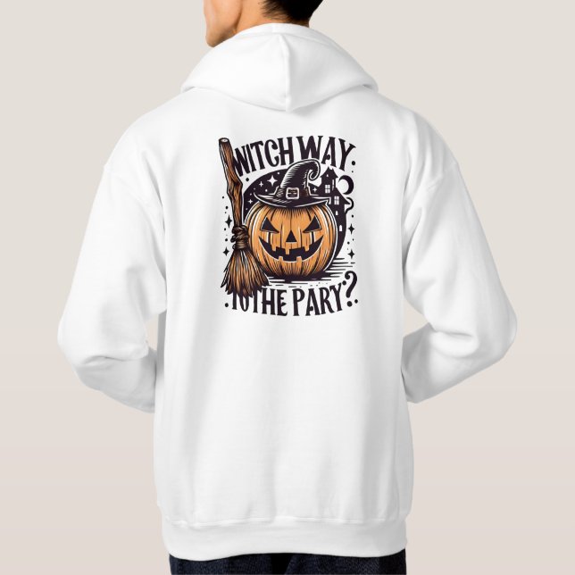 Hexe zum Party? Hoodie (Rückseite)