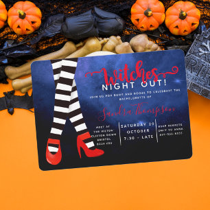 Hexen-Abend-Junggesellinnen-Abschiedsparty Hallowe Einladung