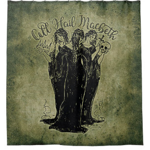 Hexen Alle Hail Mabeth Duschvorhang