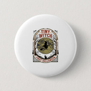 Hexen-Baby-Halloween-Shirt für die erste spooky Sa Button