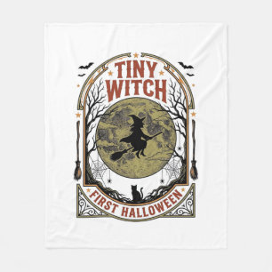 Hexen-Baby-Halloween-Shirt für die erste spooky Sa Fleecedecke