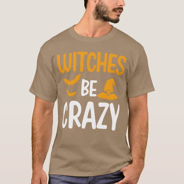 Hexen Be Crazy Halloween Junge T-Shirt (Vorderseite)