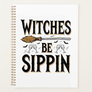 Hexen Be Sippin Vintage Halloween Trink Shirt_1 Planer