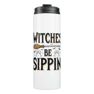 Hexen Be Sippin Vintage Halloween Trink Shirt_1 Thermosbecher