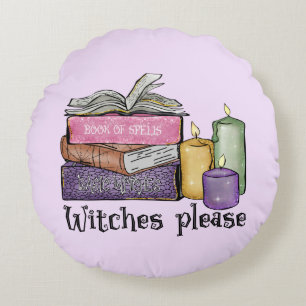 Hexen bitte   Für Buchübersetzungen   Bibliothekar Rundes Kissen