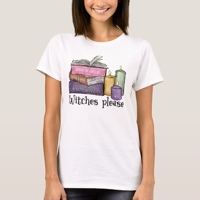 Hexen bitte | Für Buchübersetzungen | Bibliothekar T-Shirt (Vorderseite)
