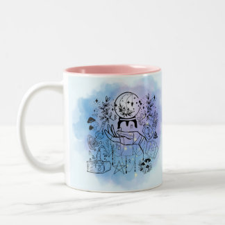 Hexen-Blick: Mystisches, visionäres Design Zweifarbige Tasse