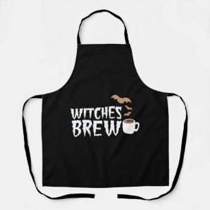 Hexen brauen Fledermäuse und Kaffeetasse Schürze