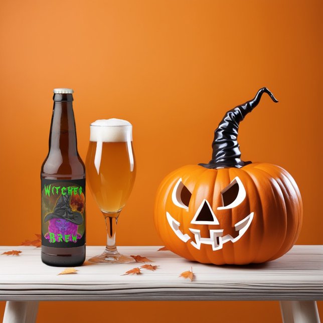 Hexen Brew Bierflaschenetikett (Von Creator hochgeladen)