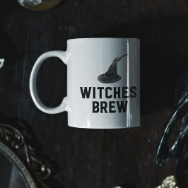 Hexen Brew | Frohe Halloween | Hexenhut Zweifarbige Tasse