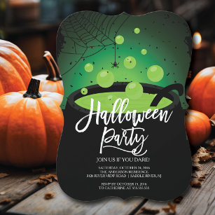 Hexen Brew-Halloween-Party Einladung