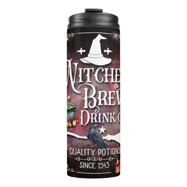 Hexen Brew Tumbler Halloween Geschenk Idee Thermosbecher (Vorderseite)