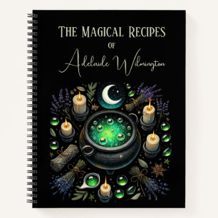Hexen Cauldron Rezepte Personalisiert Notizbuch