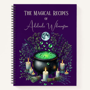Hexen Cauldron Rezepte Personalisiert Notizbuch