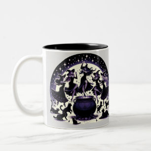 Hexen Dans: Verzauberte Ansammlung des Waldes Zweifarbige Tasse