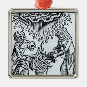 Hexen, die einen Bann, 1489 machen Ornament Aus Metall