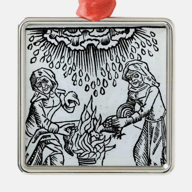 Hexen, die einen Bann, 1489 machen Ornament Aus Metall (Vorne)