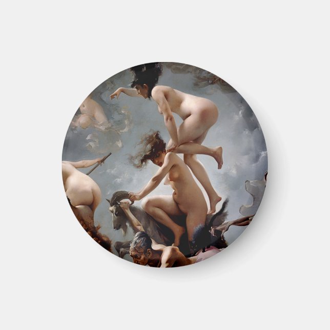 Hexen, die zum Sabbat gehen - Luis Ricardo Falero Magnet (Vorne)