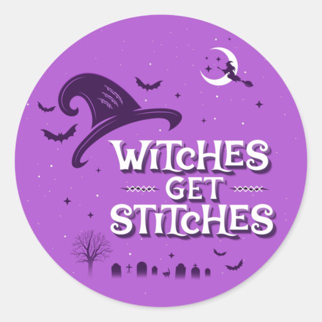 Hexen erhalten Stiches / Sticker (Vorderseite)