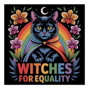 Hexen Für Gleichberechtigung Feministin Poster