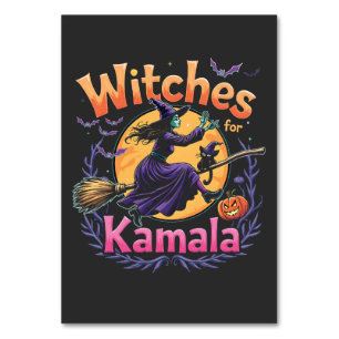 Hexen für Kamala Childless Cat Halloween Tischnummer