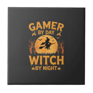 Hexen-Gamer-Halloween-Gaming-Design Fliese