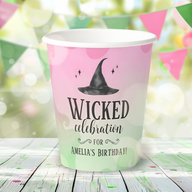 Hexen-Geburtstagsfeier-Papierbecher Pappbecher (Wicked Witch Birthday Paper Cup
)