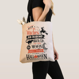Hexen Go Riding Orange Ombre Gradient Halloween Tasche