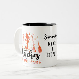 Hexen Gotta haben Optionen Magic Brooms Halloween Zweifarbige Tasse