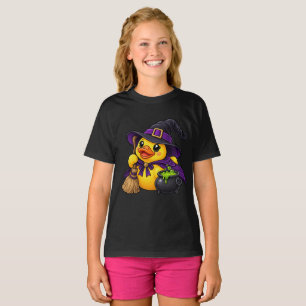 Hexen-Gummiente Halloween-Kessel T-Shirt