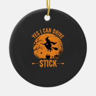 Hexen Halloween Aufkleber Grafik_1 Keramik Ornament