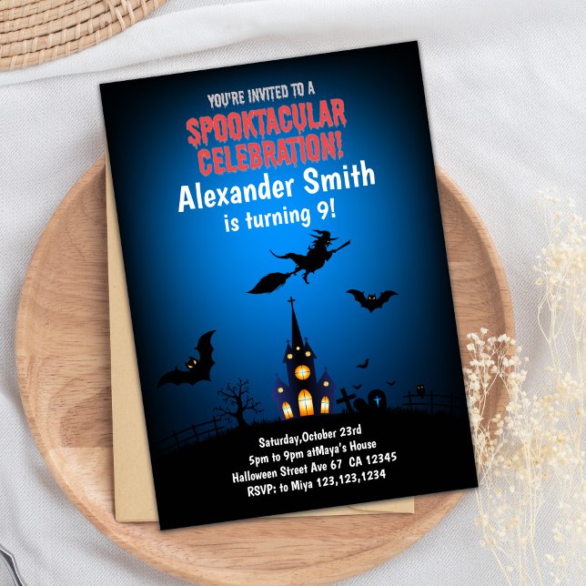 Hexen Halloween Cards Einladung (Witches Halloween Cards)