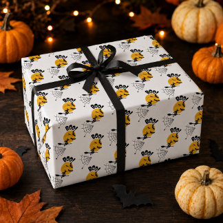 Hexen-Halloween-Geschenkpapier mit Fledermäusen un Geschenkpapier