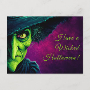 Hexen-Halloween-Kostenüm-Party  Postkarte