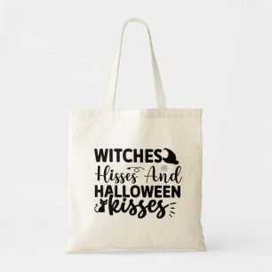 Hexen Hisses und Halloween Kisses Tragetasche