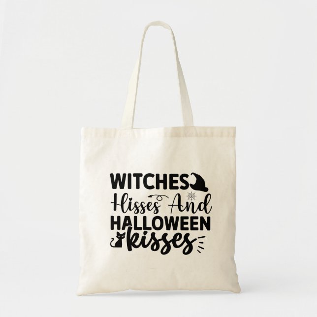 Hexen Hisses und Halloween Kisses Tragetasche (Vorne)