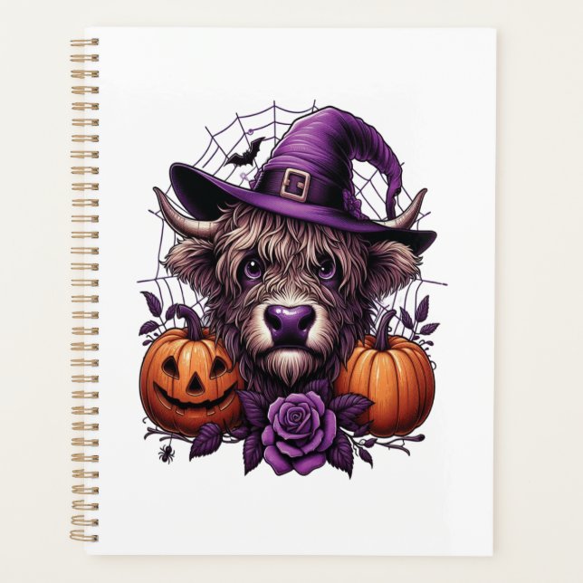 Hexen Hochland Halloween Kuh Planer (Vorderseite)