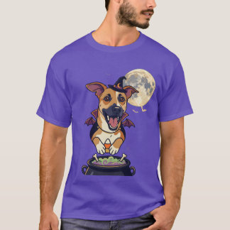 Hexen-Hund zu Halloween T-Shirt
